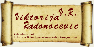 Viktorija Radonoćević vizit kartica